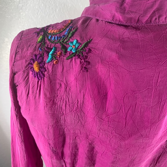 Johnny Was Embroidered Patricia Blouse S NWT - Picture 4 of 5